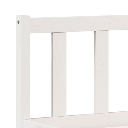Letto Extra Lungo senza Materasso Bianco 140x220 cm in Pino