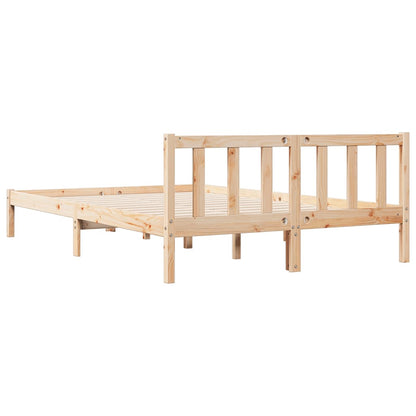 Letto Extra Lungo senza Materasso 160x220 cm in Legno di Pino - homemem39