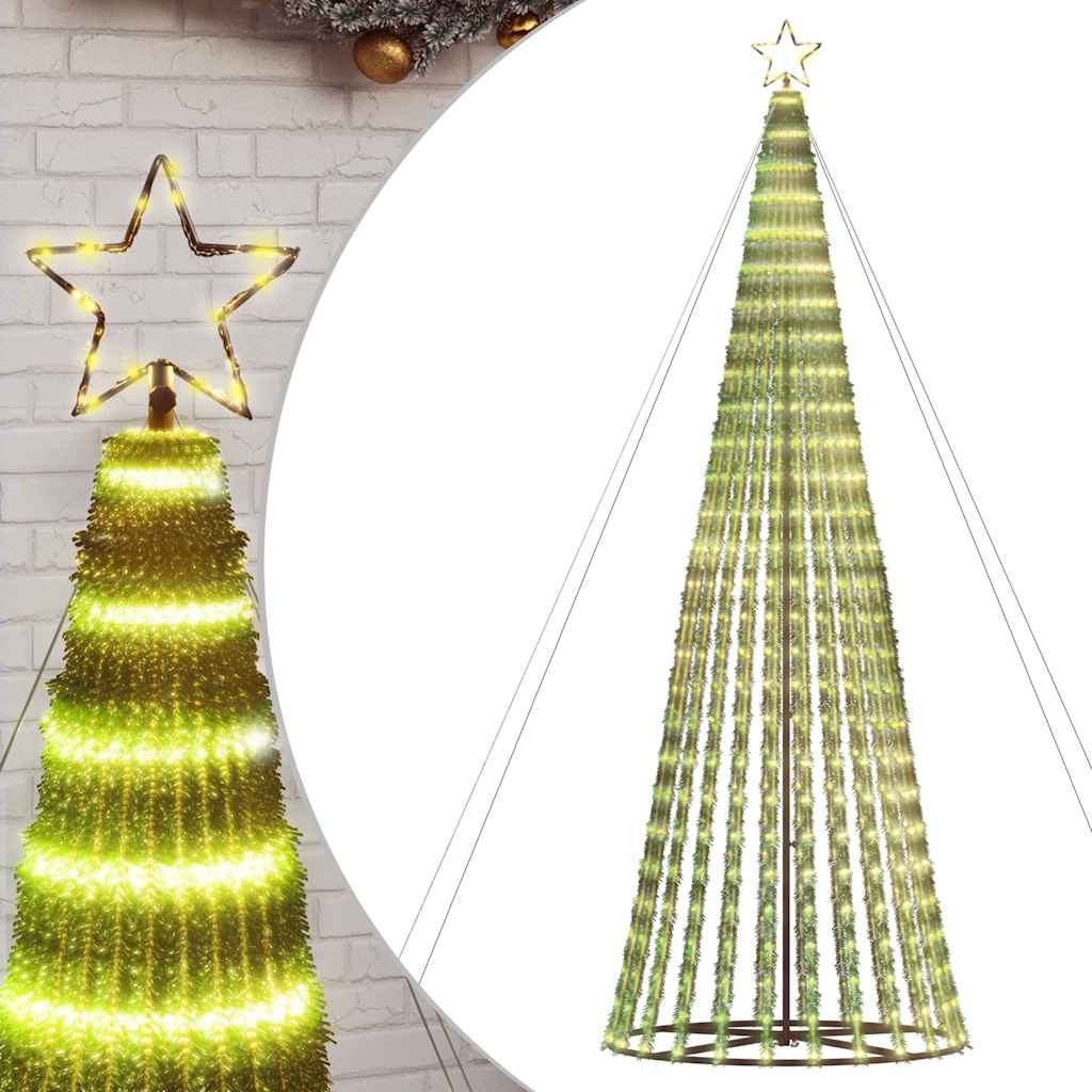 Albero di Natale a LED 1028 LED Bianco Caldo 403 cm - homemem39