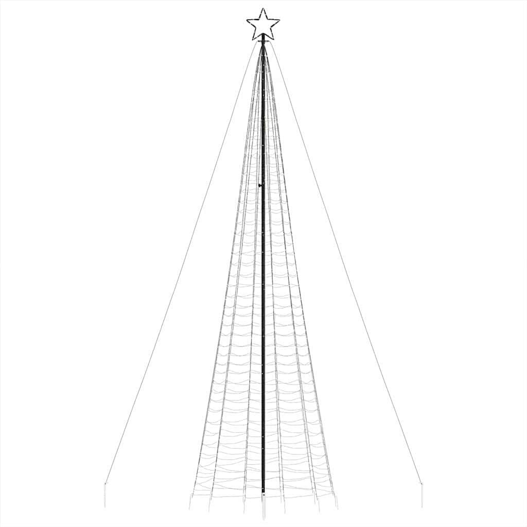 Albero di Natale a LED con Punte 1534 LED Bianco Caldo 500 cm - homemem39