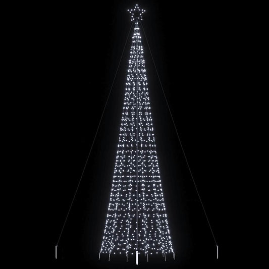 Albero di Natale a LED con Punte 1534 LED Bianco Freddo 500 cm