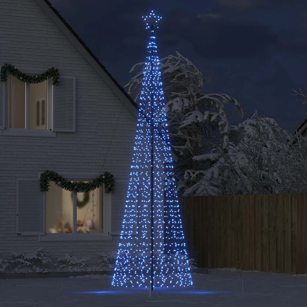 Albero di Natale a LED con Punte 1534 LED Blu 500 cm - homemem39