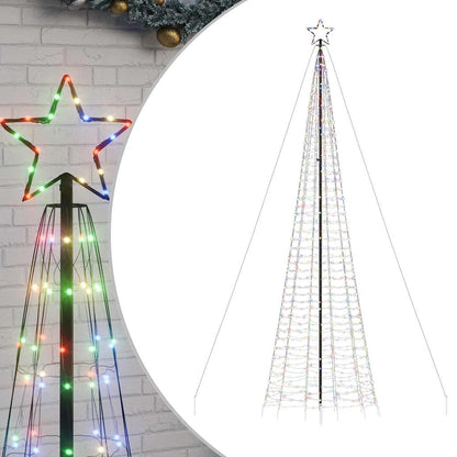 Albero di Natale a LED con Punte 1534 LED Colorato 500 cm