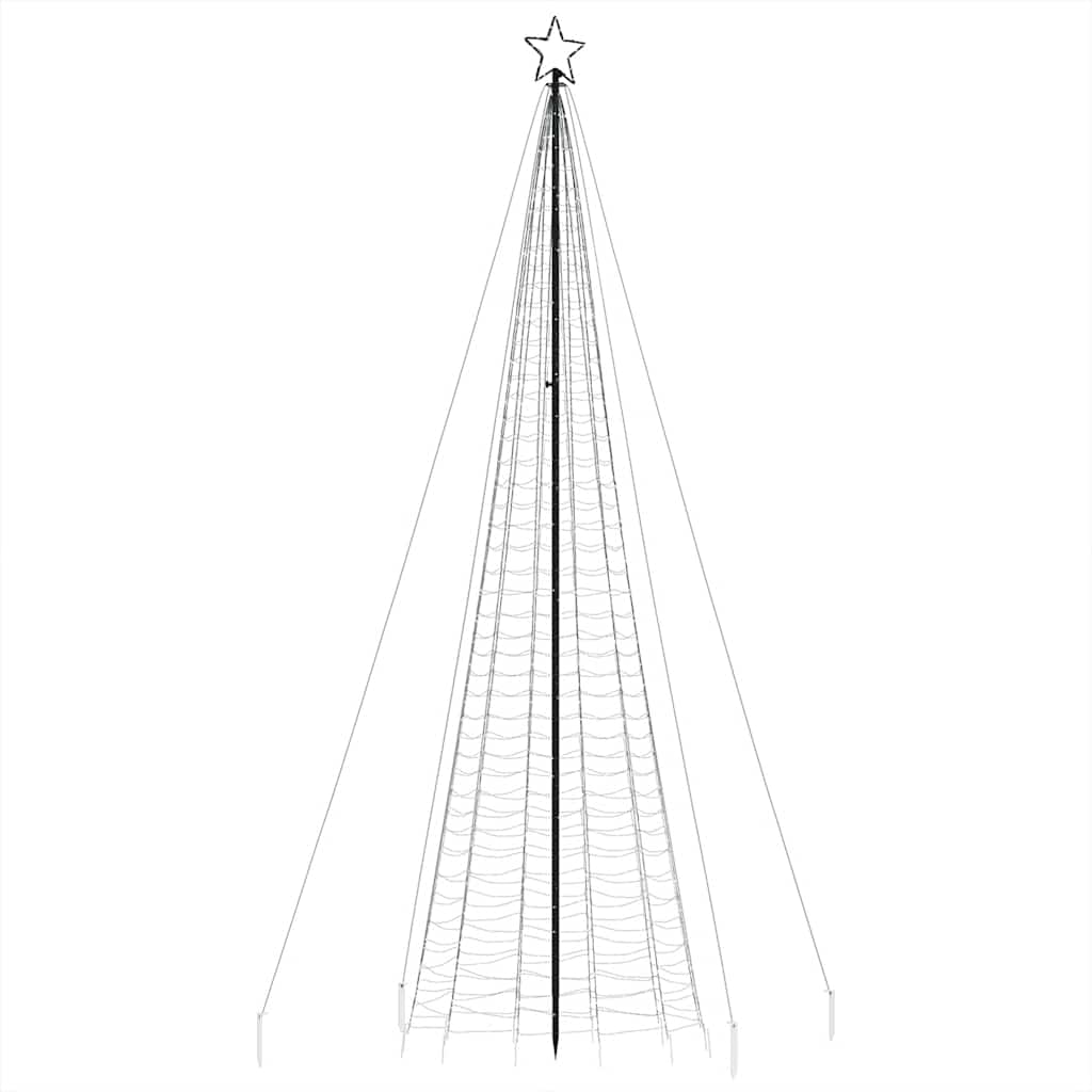 Albero di Natale a LED con Punte 1534 LED Colorato 500 cm