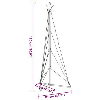 Albero di Natale a LED 363 LED Blu 182 cm