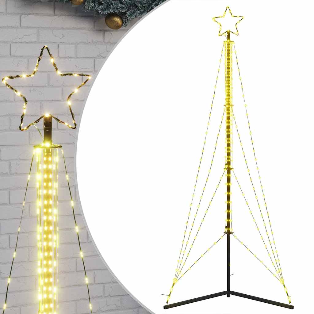 Albero di Natale a LED 483 LED Bianco Caldo 240 cm