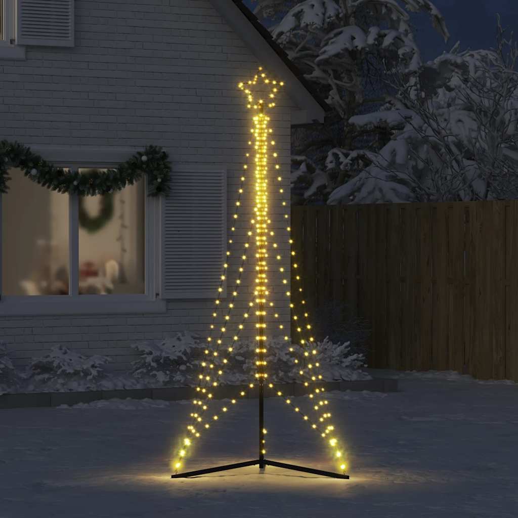 Albero di Natale a LED 483 LED Bianco Caldo 240 cm