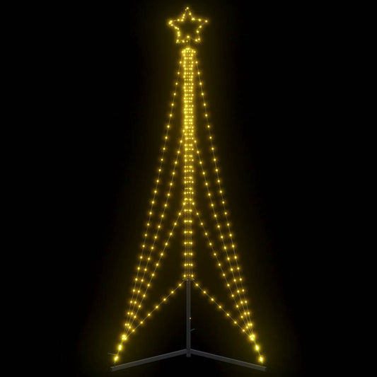 Albero di Natale a LED 483 LED Bianco Caldo 240 cm