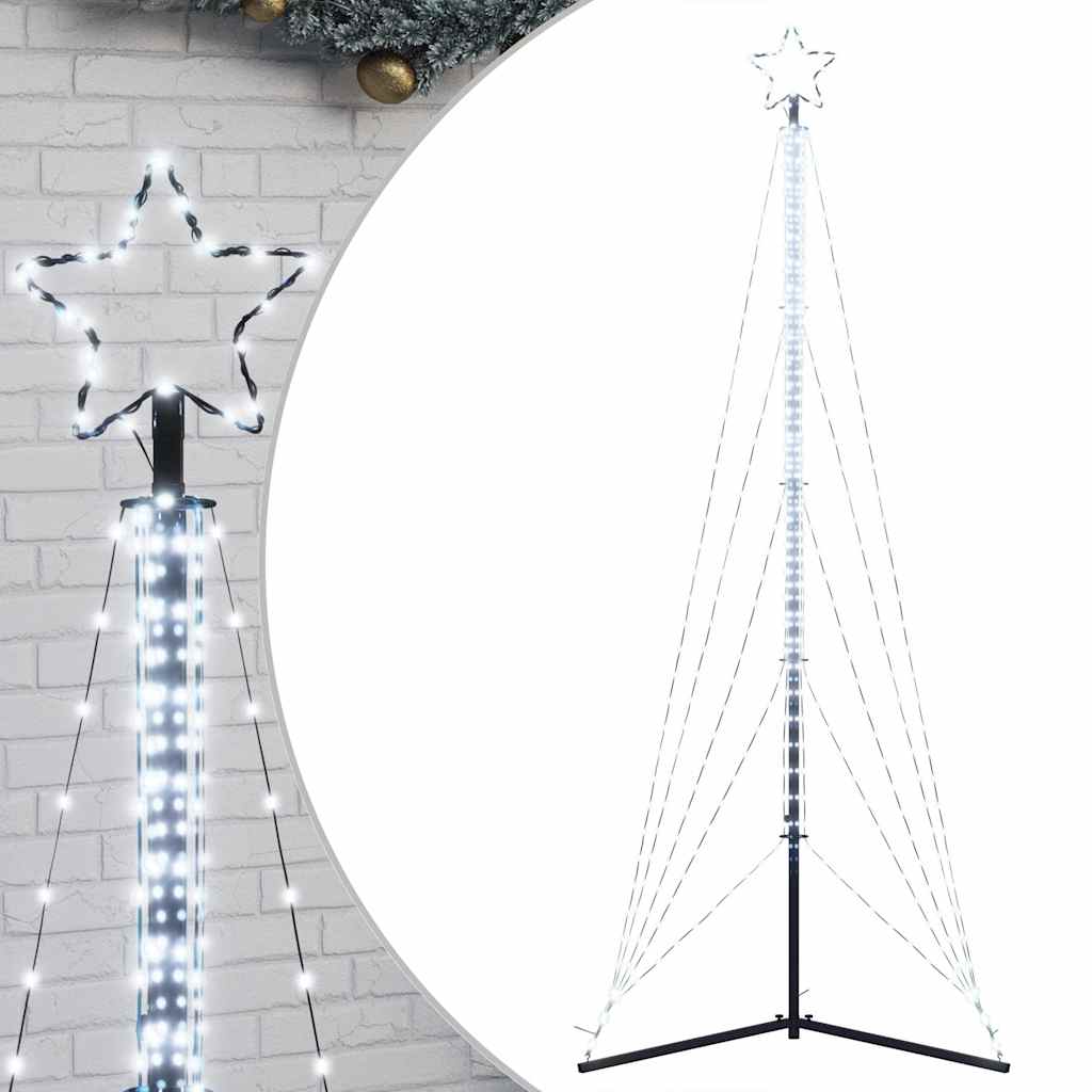 Albero di Natale a LED 525 LED Bianco Freddo 302 cm - homemem39