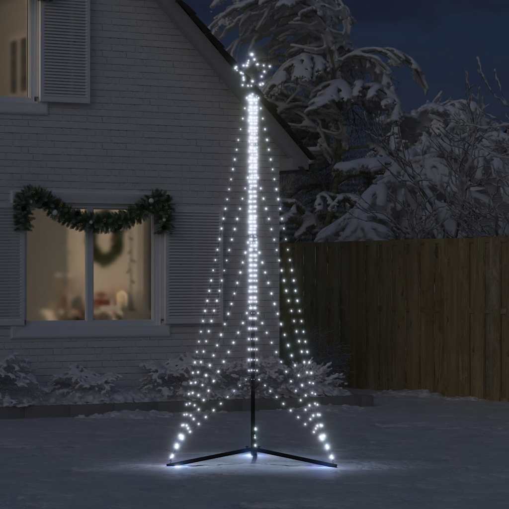 Albero di Natale a LED 525 LED Bianco Freddo 302 cm - homemem39