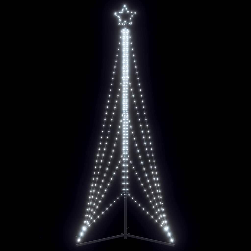 Albero di Natale a LED 525 LED Bianco Freddo 302 cm - homemem39