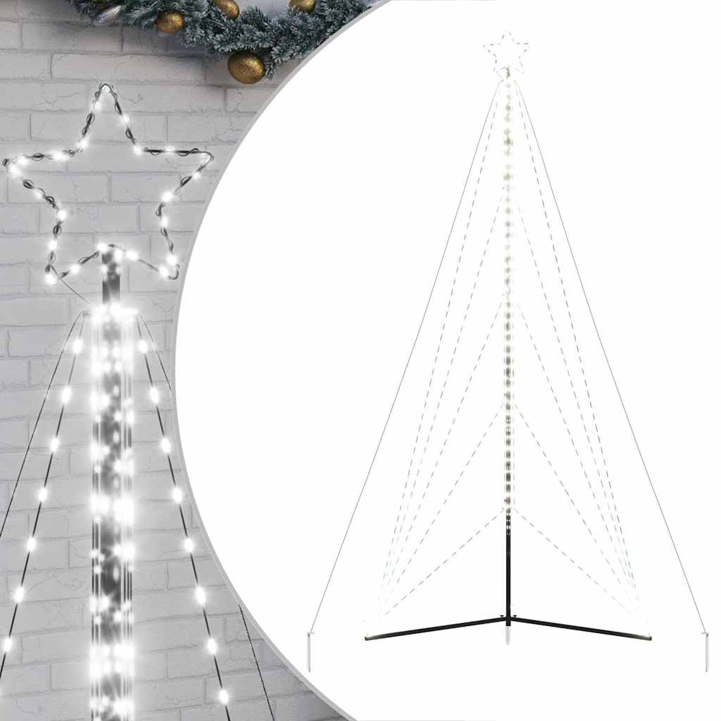 Albero di Natale a LED 615 LED Bianco Freddo 404,5 cm - homemem39