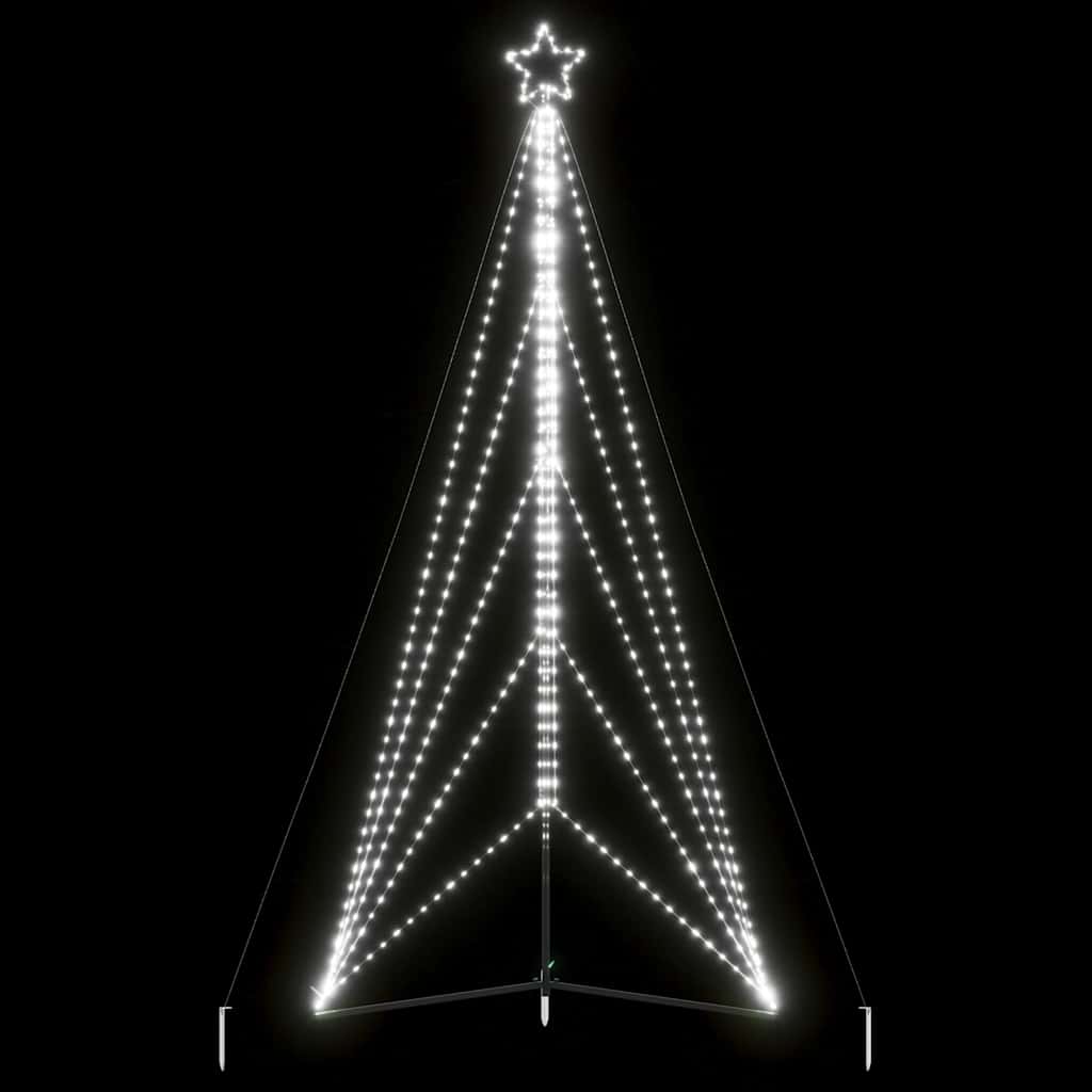 Albero di Natale a LED 615 LED Bianco Freddo 404,5 cm - homemem39