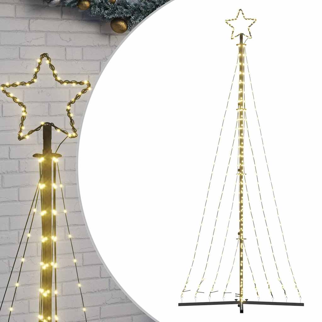 Albero di Natale a LED 447 LED Bianco Caldo 249 cm - homemem39