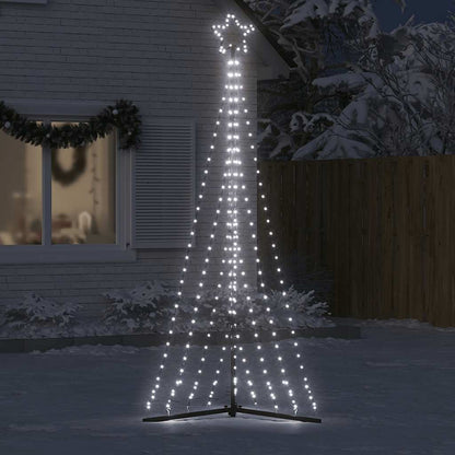 Albero di Natale a LED 447 LED Bianco Freddo 249 cm