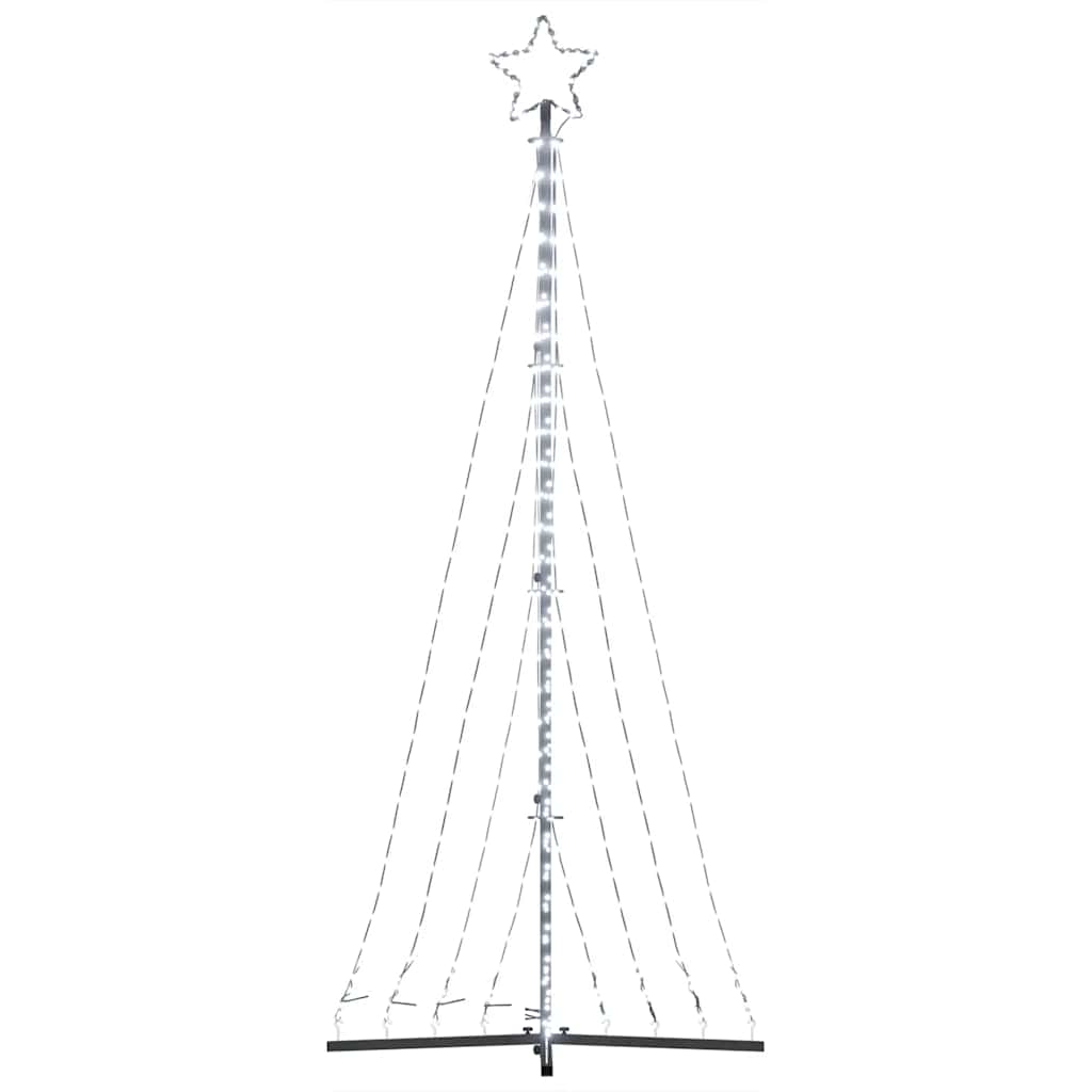 Albero di Natale a LED 447 LED Bianco Freddo 249 cm