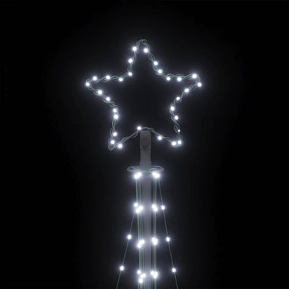 Albero di Natale a LED 447 LED Bianco Freddo 249 cm