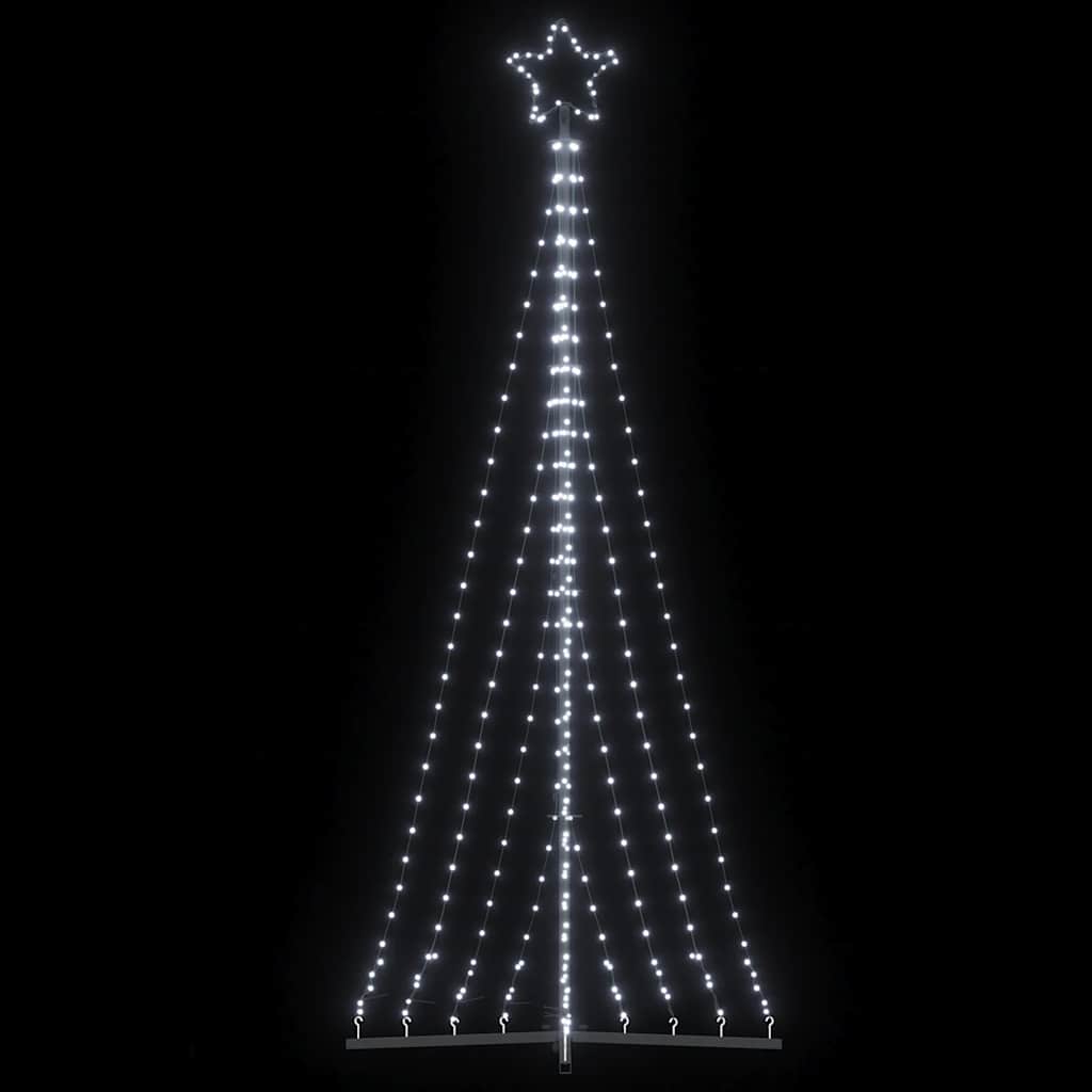 Albero di Natale a LED 447 LED Bianco Freddo 249 cm