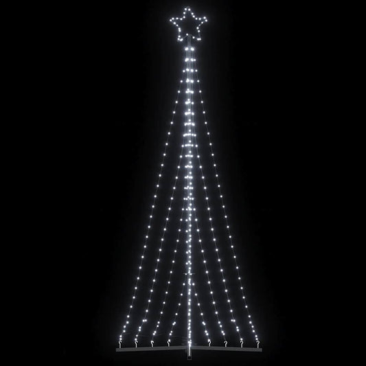 Albero di Natale a LED 447 LED Bianco Freddo 249 cm