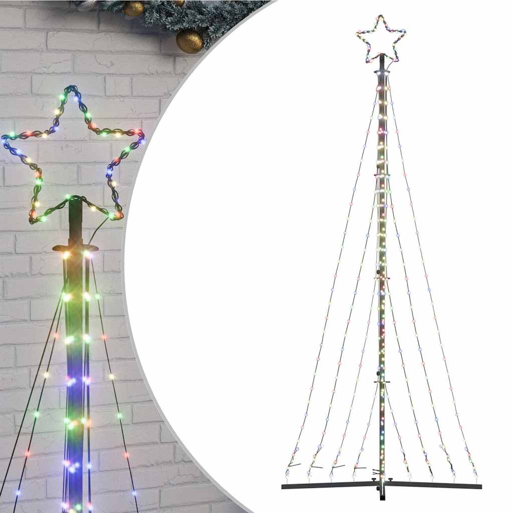 Albero di Natale a LED 447 LED Colorato 249 cm - homemem39