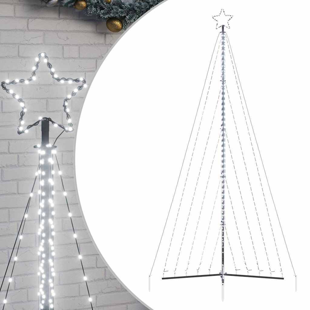 Albero di Natale a LED 570 LED Bianco Freddo 399 cm - homemem39