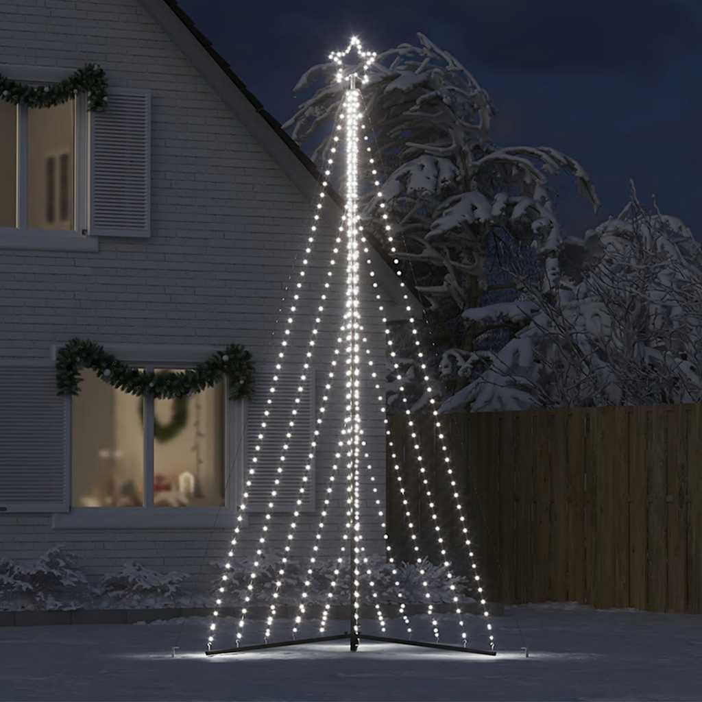 Albero di Natale a LED 570 LED Bianco Freddo 399 cm - homemem39