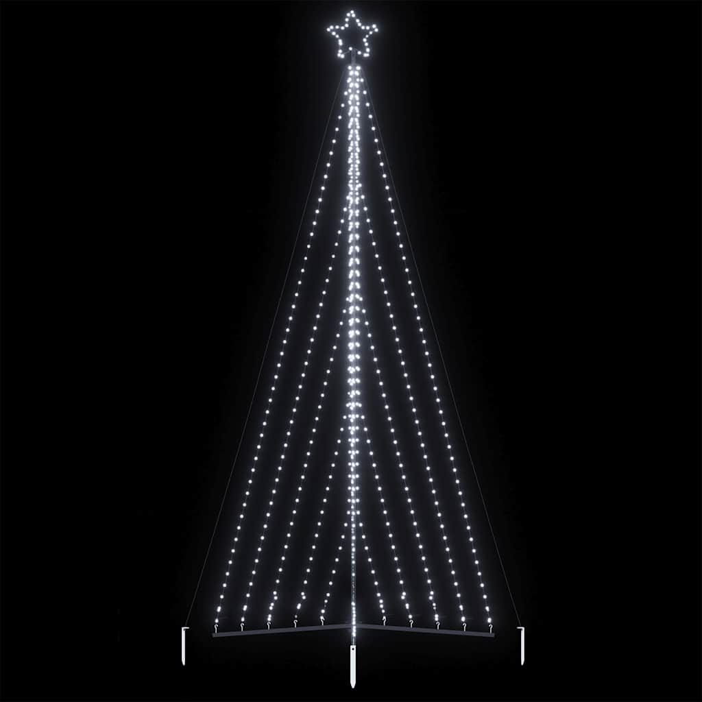 Albero di Natale a LED 570 LED Bianco Freddo 399 cm - homemem39