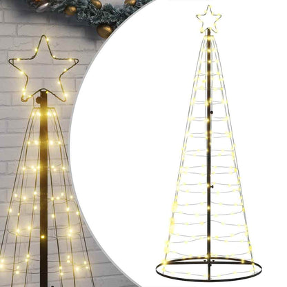 Albero di Natale a LED 200 LED Bianco Caldo 182 cm
