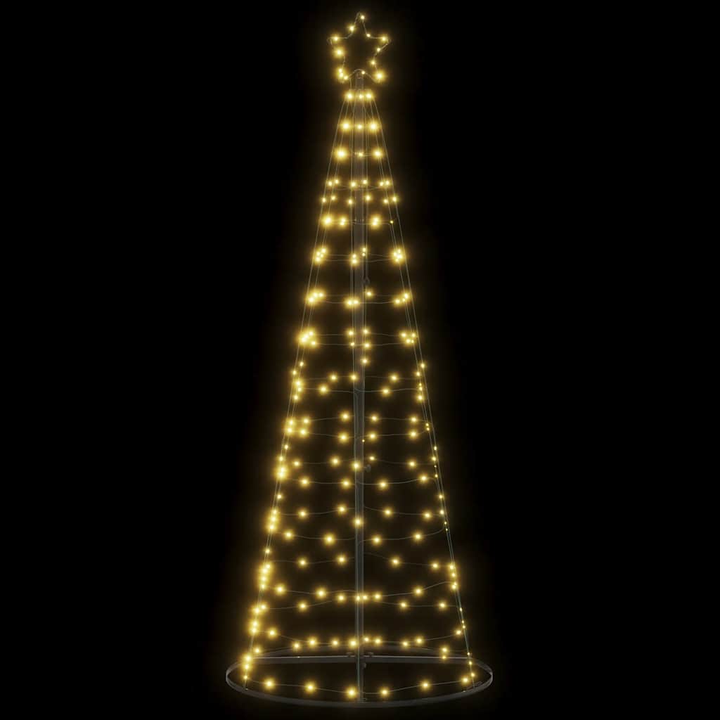 Albero di Natale a LED 200 LED Bianco Caldo 182 cm