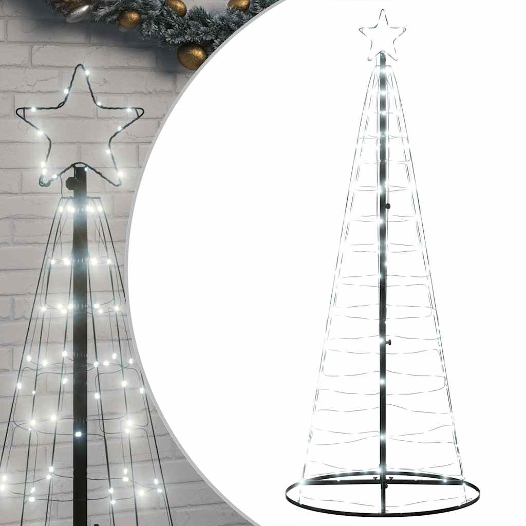 Albero di Natale a LED 200 LED Bianco Freddo 182 cm