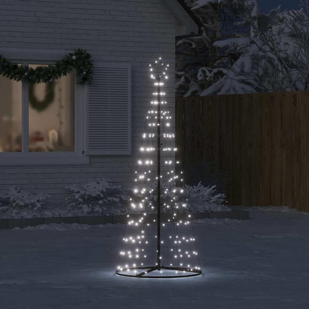 Albero di Natale a LED 200 LED Bianco Freddo 182 cm - homemem39