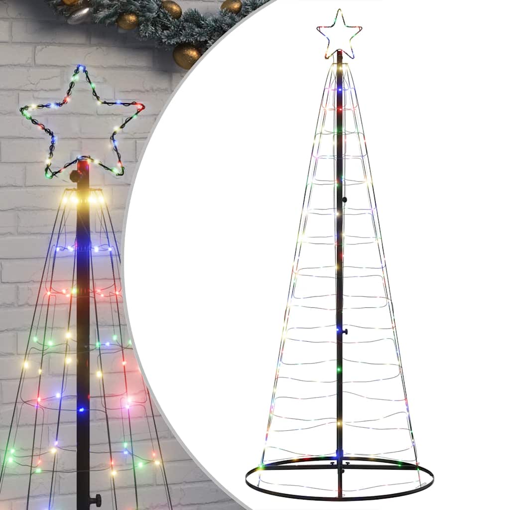 Albero di Natale a LED 200 LED Colorato 182 cm