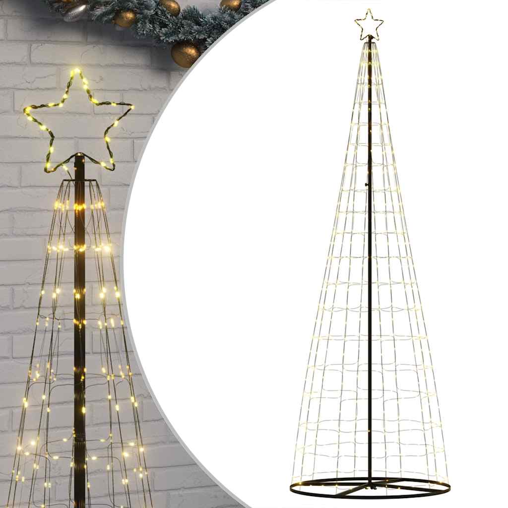 Albero di Natale a LED 550 LED Bianco Caldo 304 cm