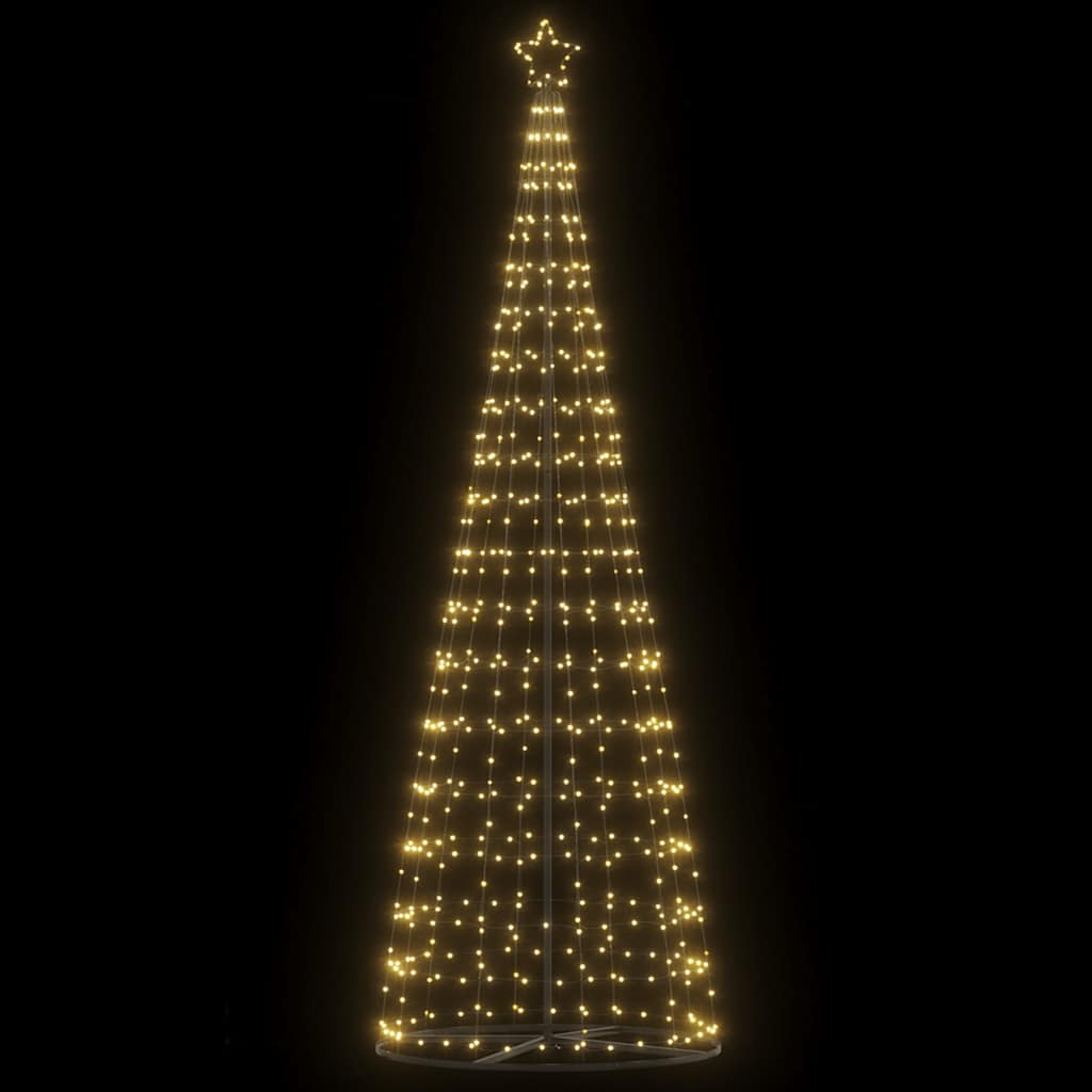 Albero di Natale a LED 550 LED Bianco Caldo 304 cm