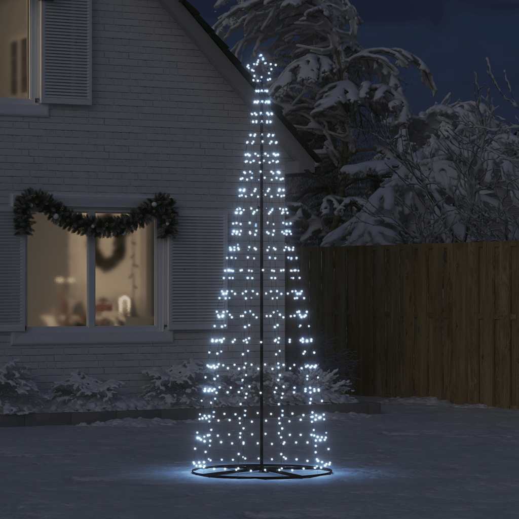 Albero di Natale a LED 550 LED Bianco Freddo 304 cm