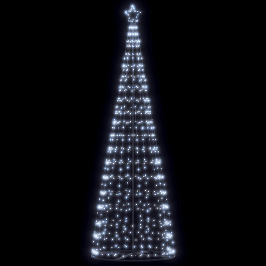Albero di Natale a LED 550 LED Bianco Freddo 304 cm