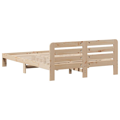 Letto senza Materasso 150x200 cm in Legno Massello di Pino | homemem39