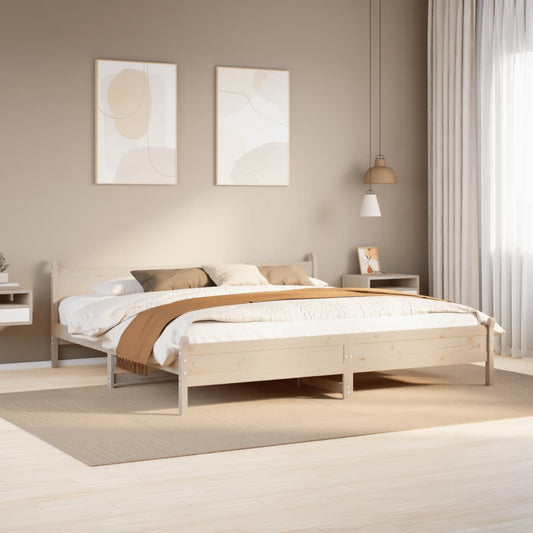 Letto senza Materasso 180x200 cm in Legno Massello di Pino | homemem39