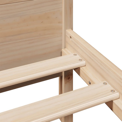 Letto senza Materasso 150x200 cm in Legno Massello di Pino | homemem39