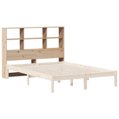 Testiera con Ripiani 140 cm in Legno Massello di Pino - homemem39