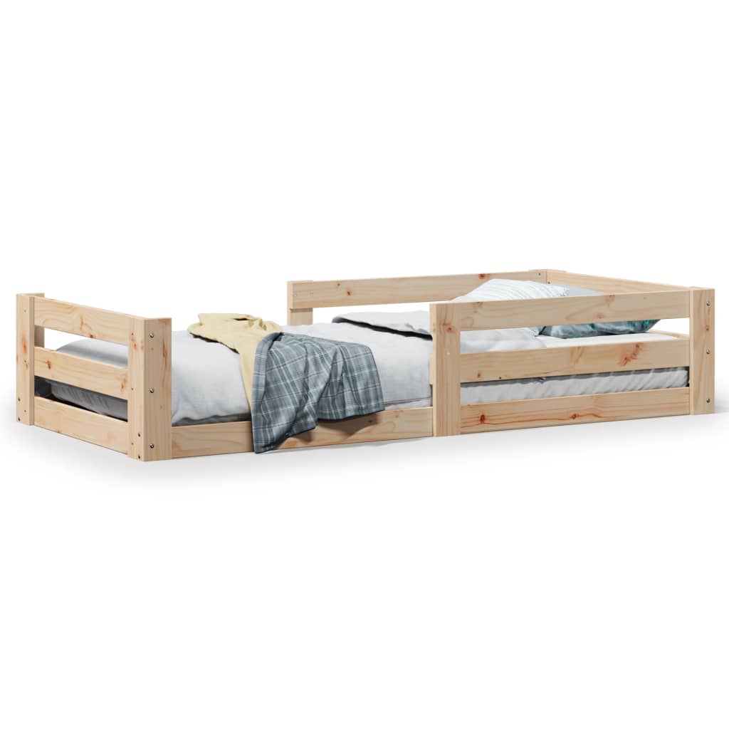 Giroletto senza Materasso 80x200 cm in Legno Massello Pino | homemem39