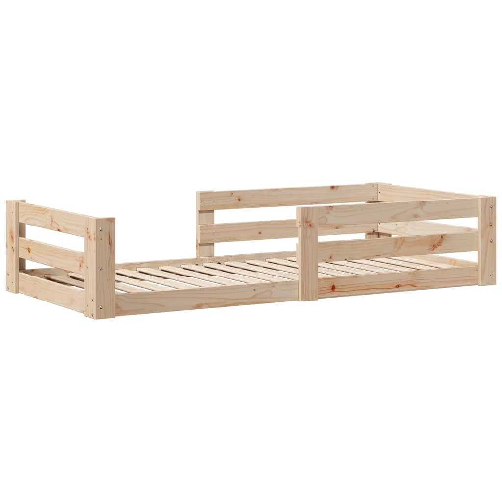 Giroletto senza Materasso 80x200 cm in Legno Massello Pino | homemem39