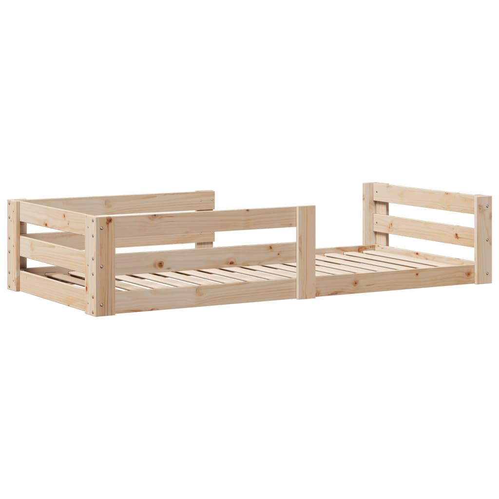 Giroletto senza Materasso 80x200 cm in Legno Massello Pino | homemem39