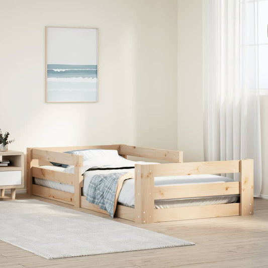Giroletto senza Materasso 80x200 cm in Legno Massello Pino | homemem39