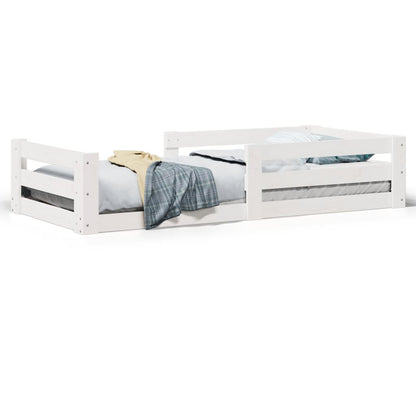 Giroletto senza Materasso Bianco 80x200 cm Legno Massello Pino | homemem39