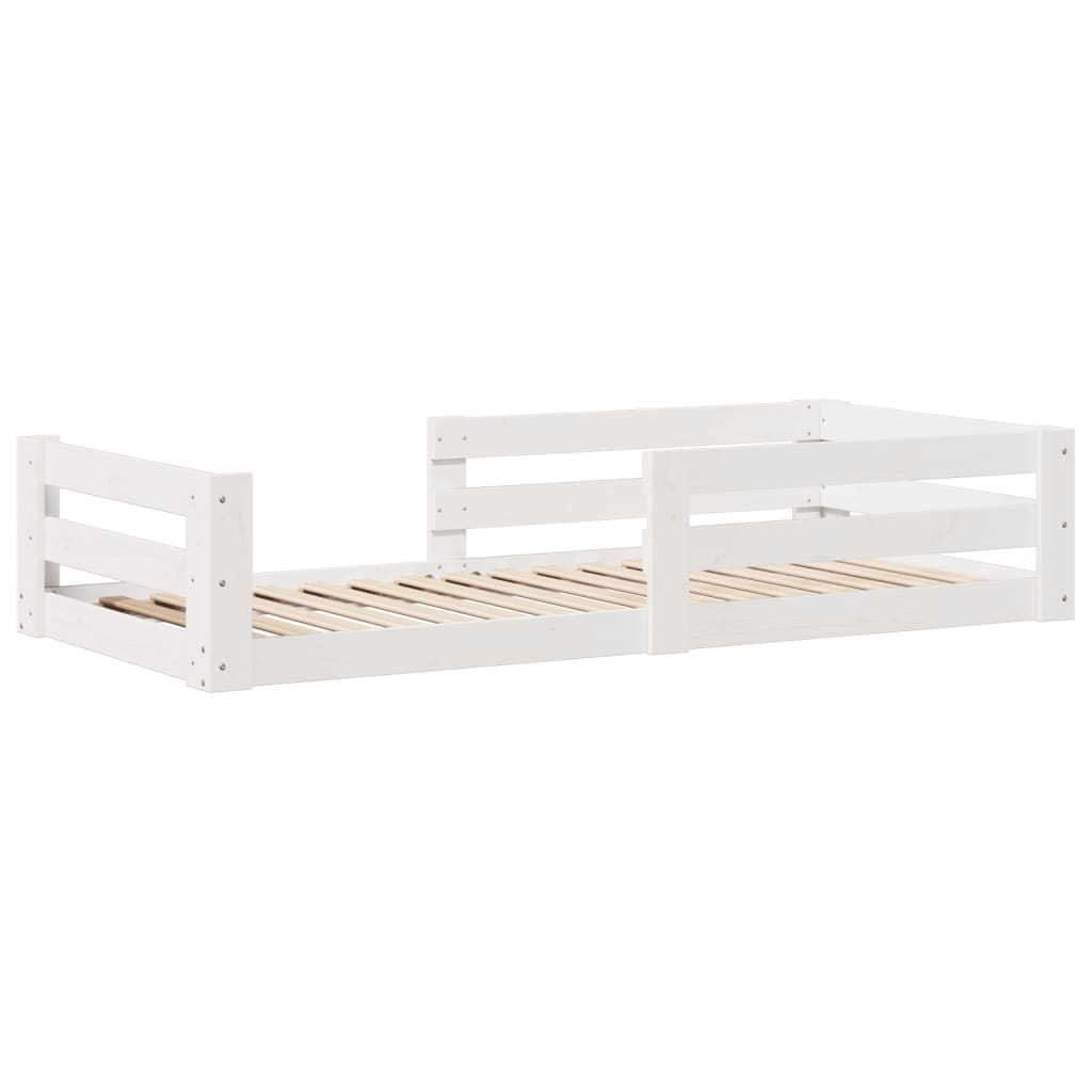 Giroletto senza Materasso Bianco 80x200 cm Legno Massello Pino | homemem39