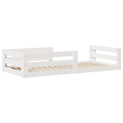 Giroletto senza Materasso Bianco 80x200 cm Legno Massello Pino | homemem39