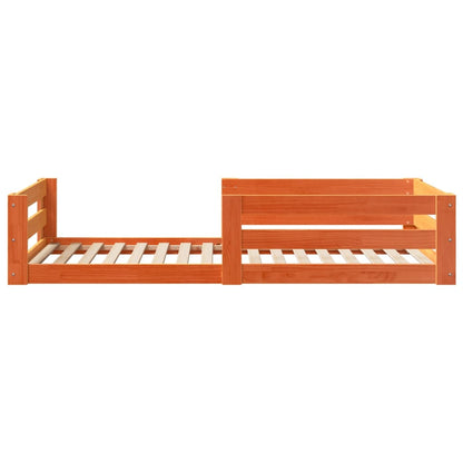 Letto senza Materasso Marrone Cera 80x200 cm Legno di Pino | homemem39
