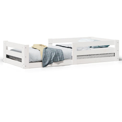 Giroletto senza materasso bianco 80x160 cm legno di pino | homemem39