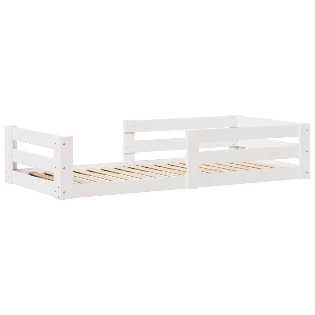 Giroletto senza materasso bianco 80x160 cm legno di pino | homemem39